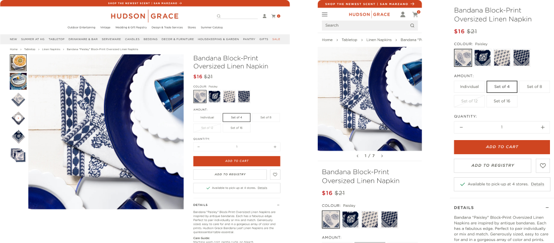 Consistency Across All Devices — Port80 Shopify service