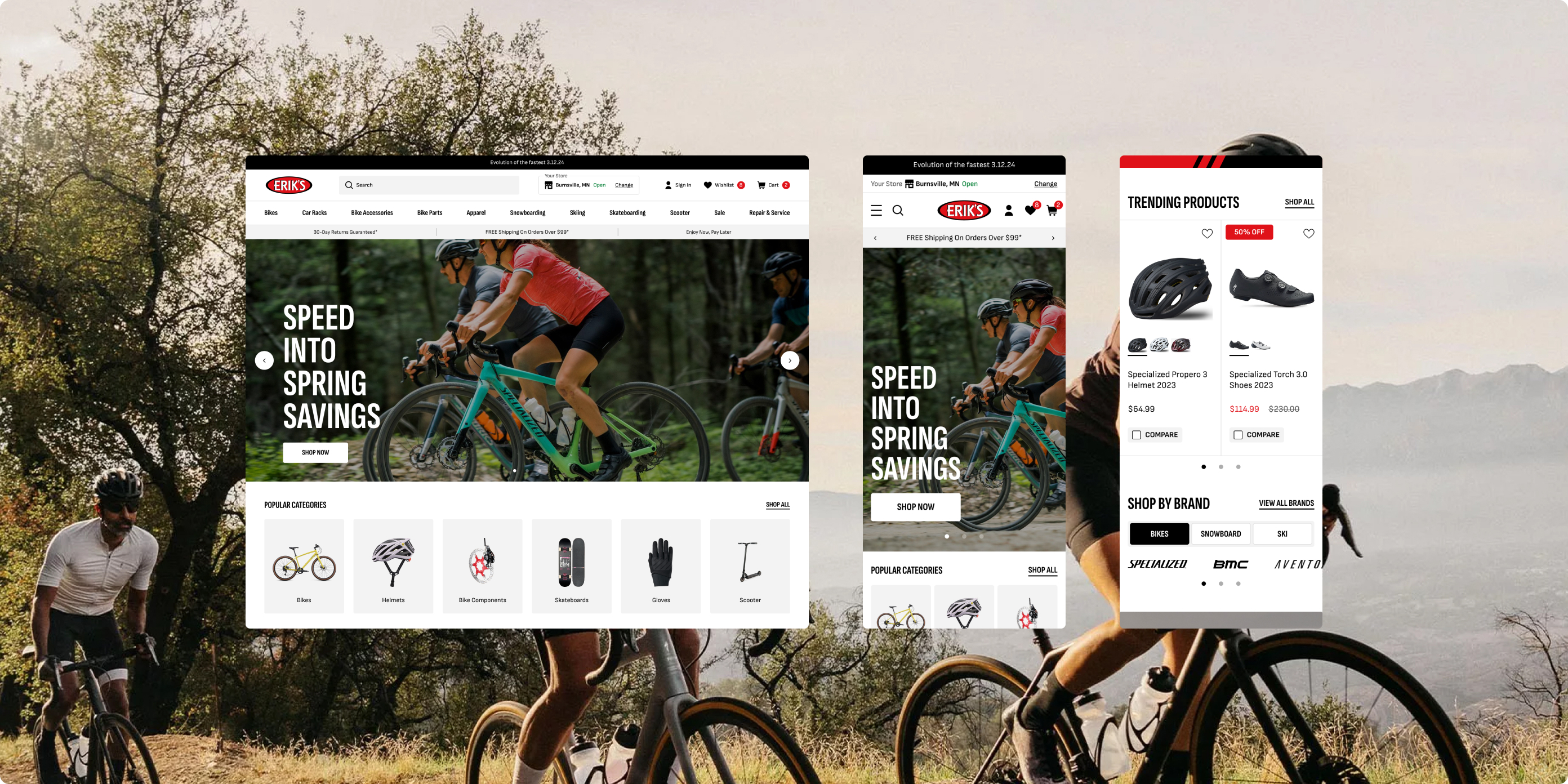 Erik's Bikes ecommerce project by Port80