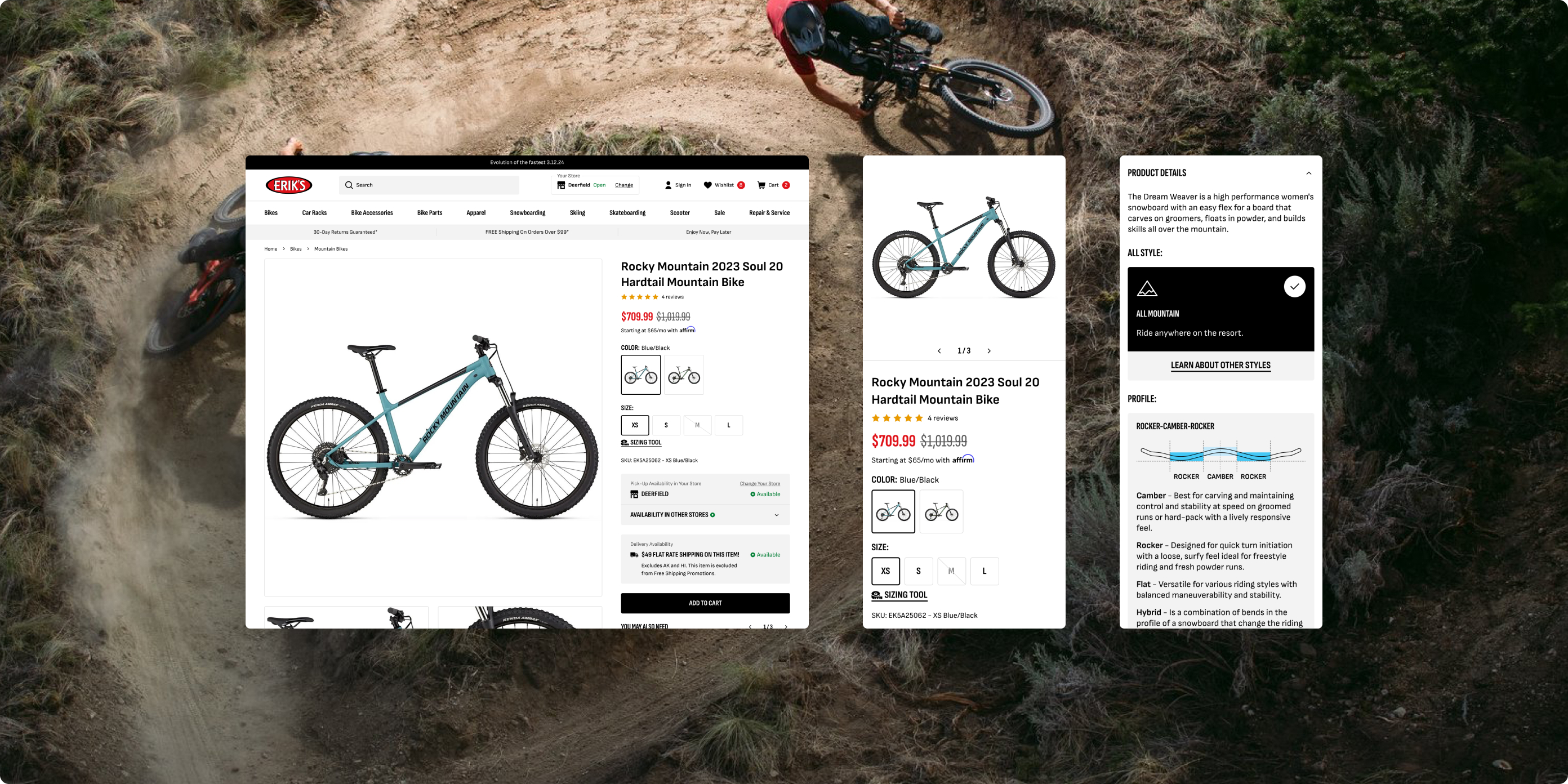 Erik's Bikes ecommerce project by Port80