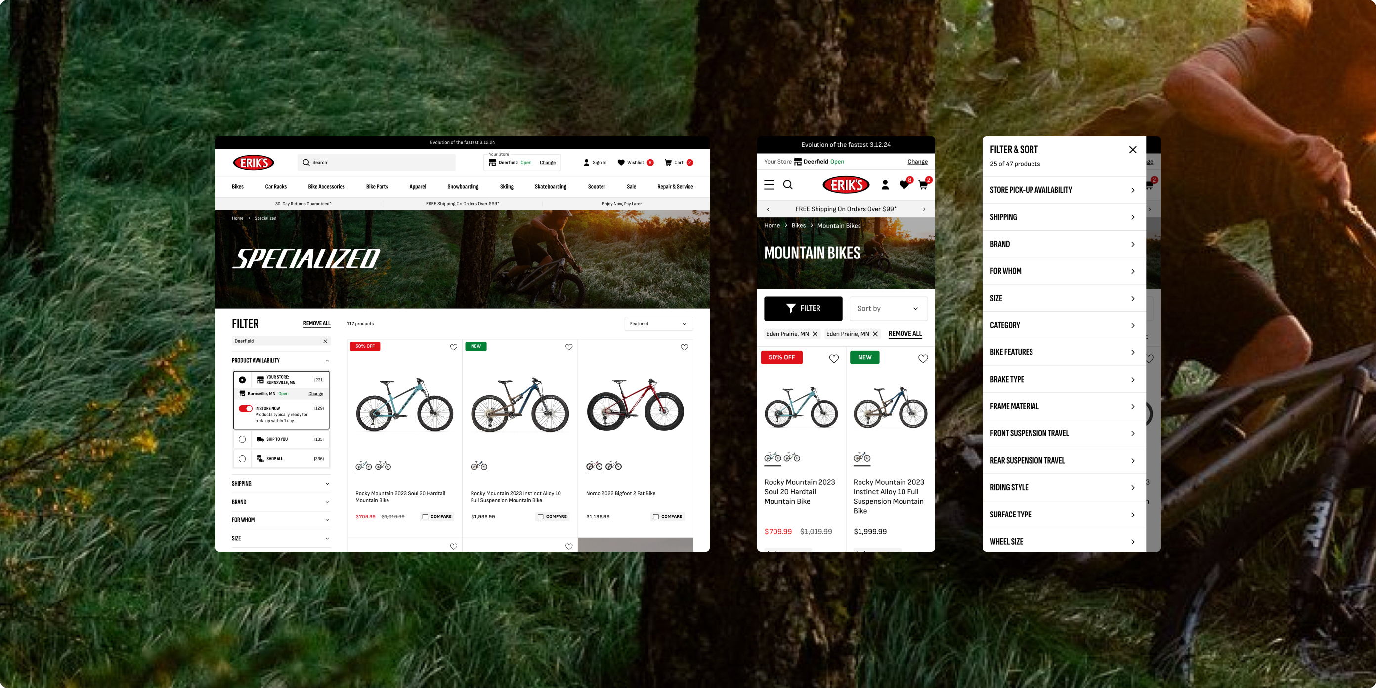 Erik's Bikes ecommerce project by Port80