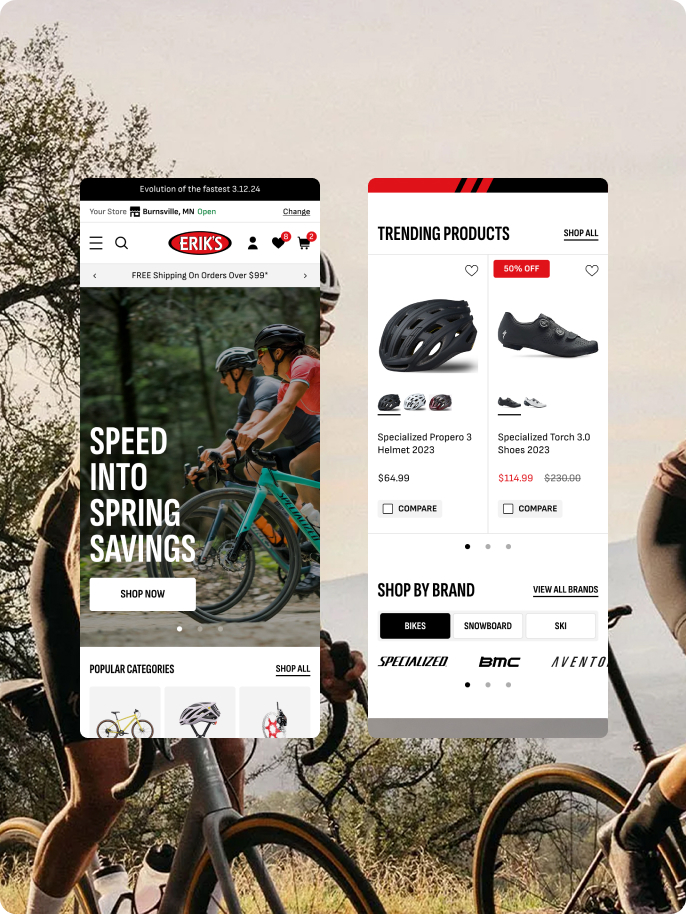 Erik's Bikes — Shopify Features