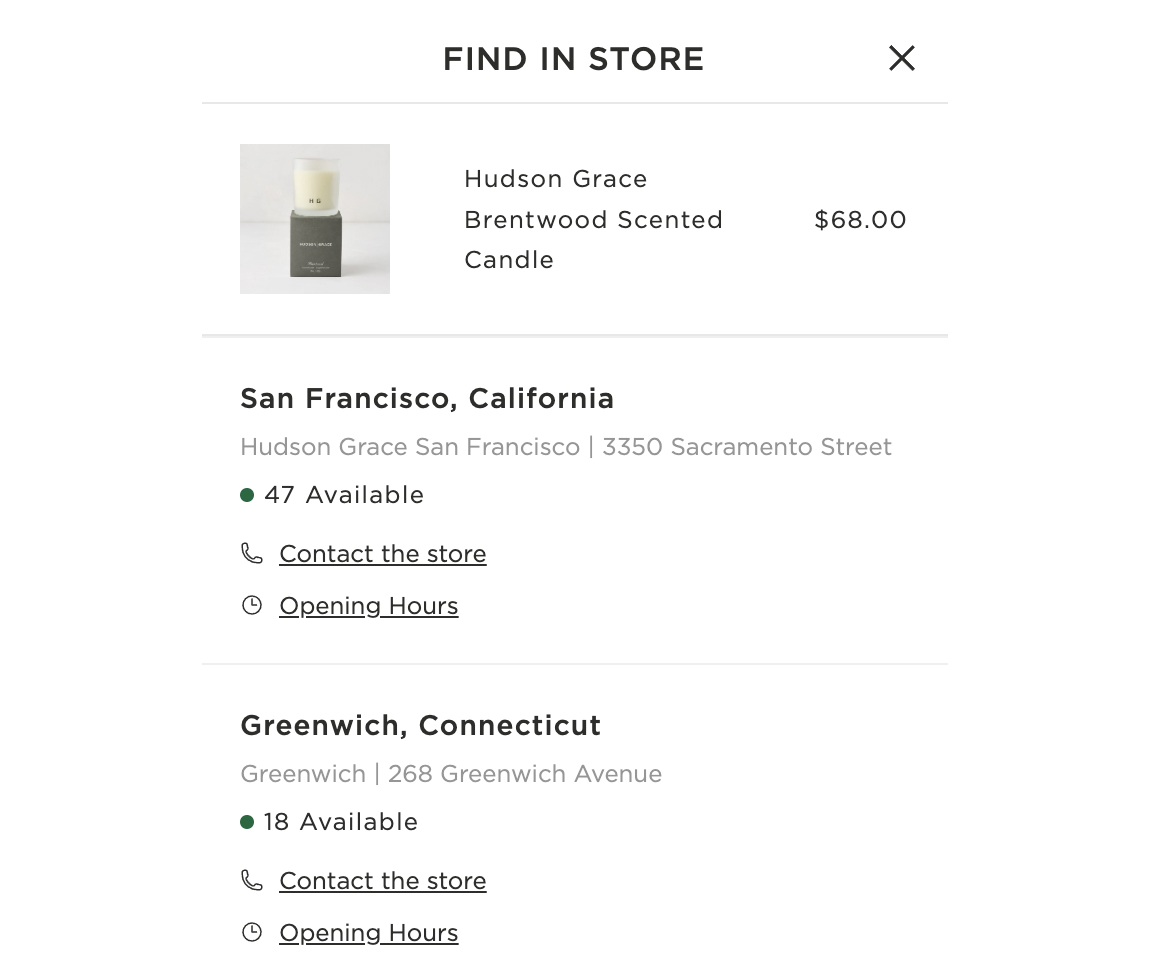 Hudson Grace ecommerce project by Port80