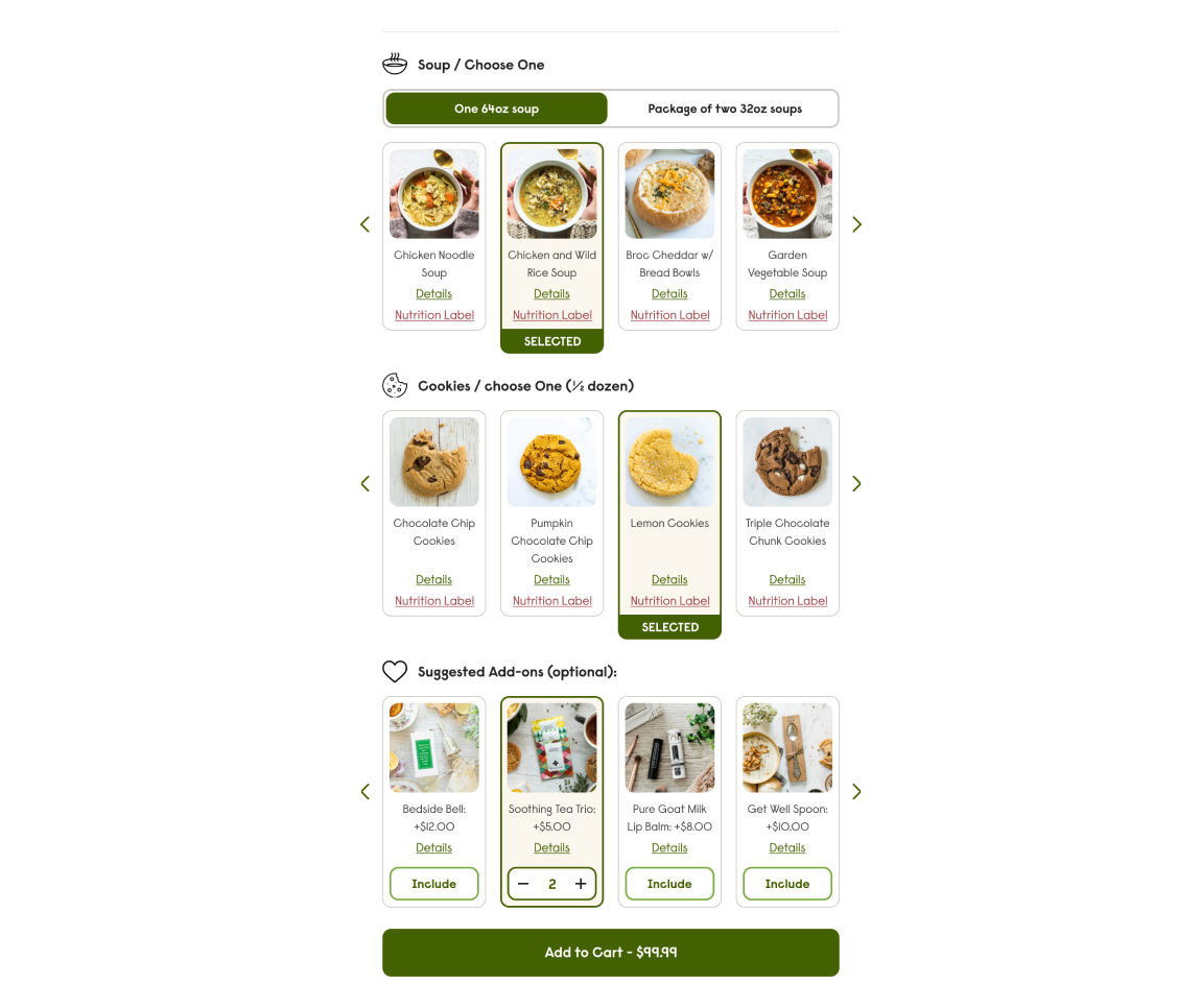 Spoonful Of Comfort ecommerce project by Port80