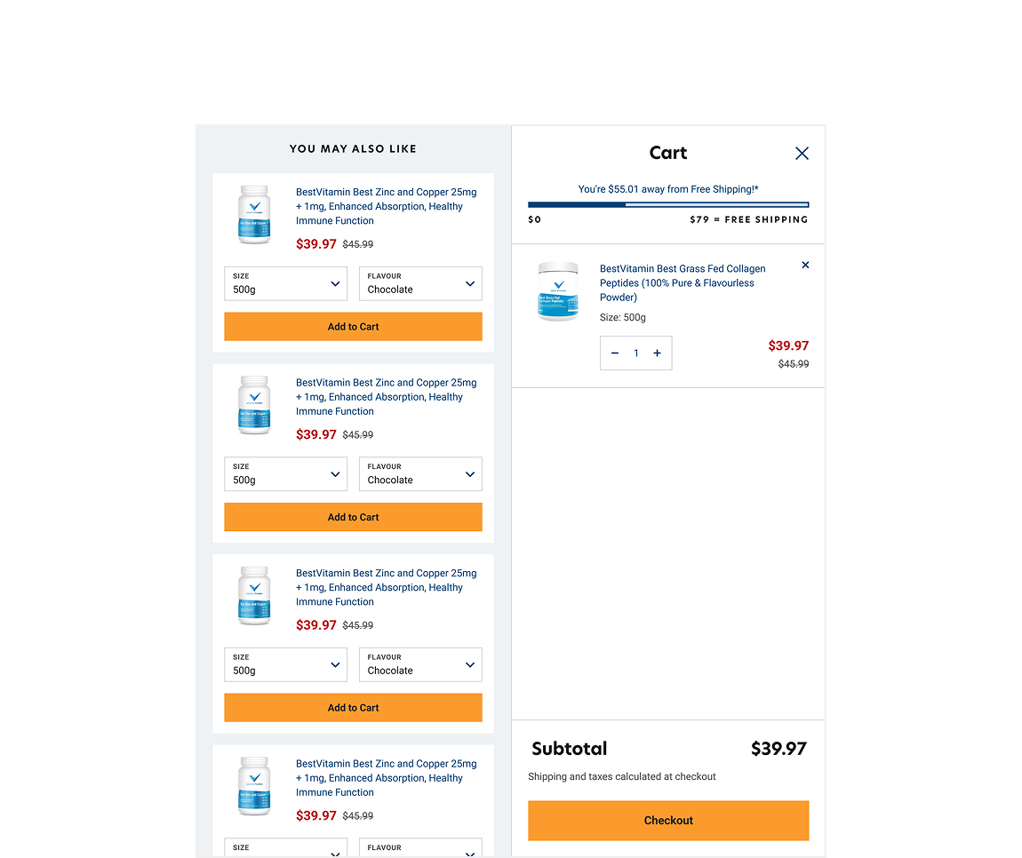 Vitamart ecommerce project by Port80