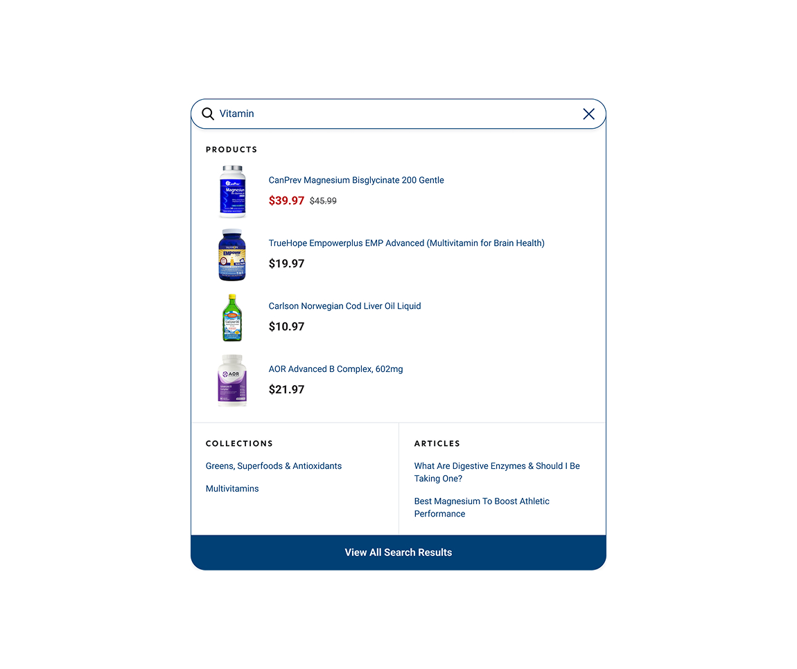 Vitamart ecommerce project by Port80