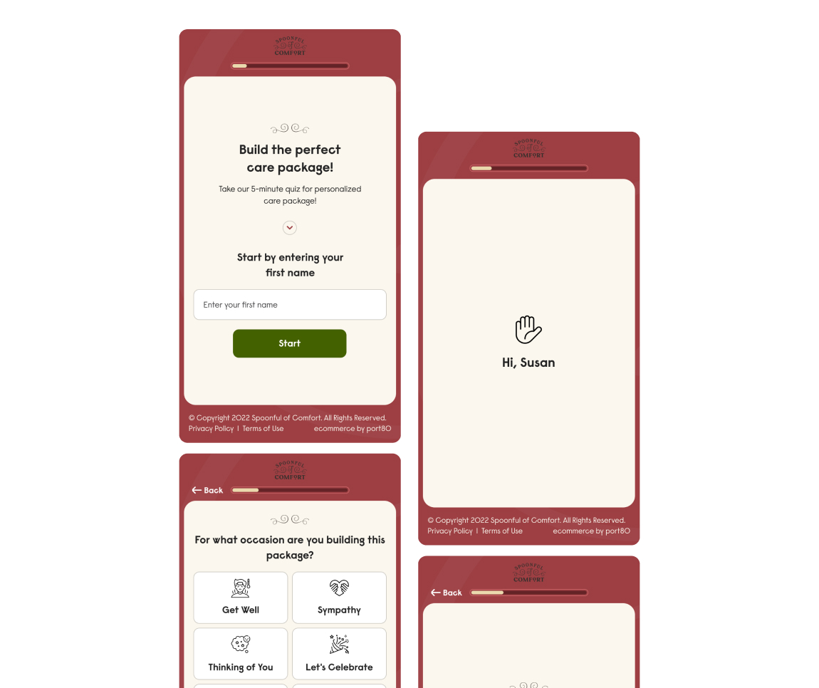 Spoonful Of Comfort ecommerce project by Port80