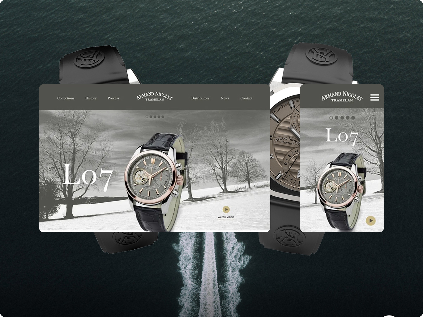 Armand Nicolet Shopify store design