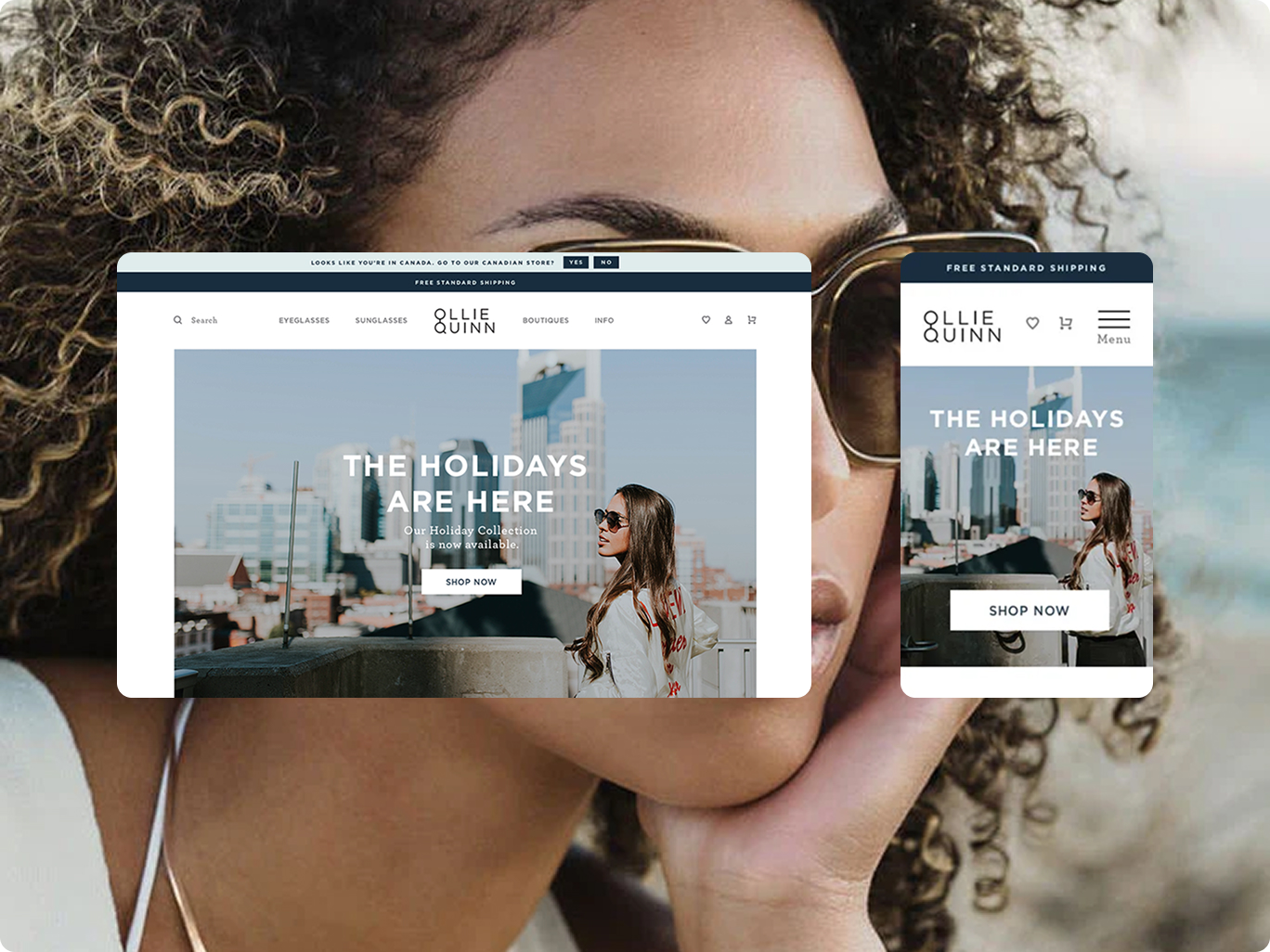 Ollie Quinn Shopify store design