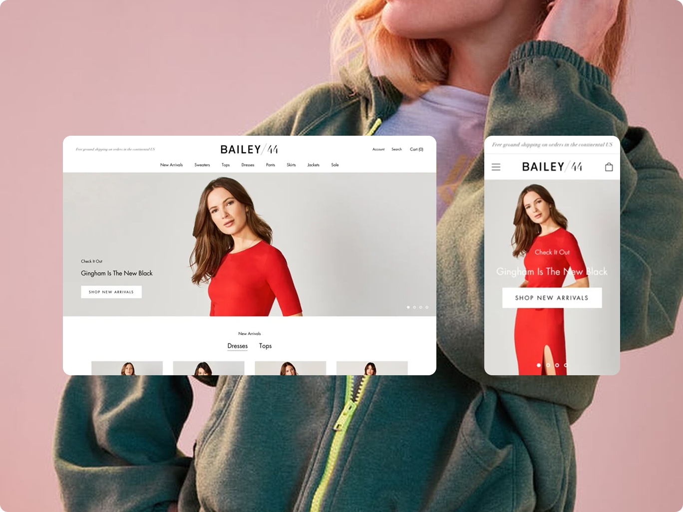 Bailey44 Shopify store design