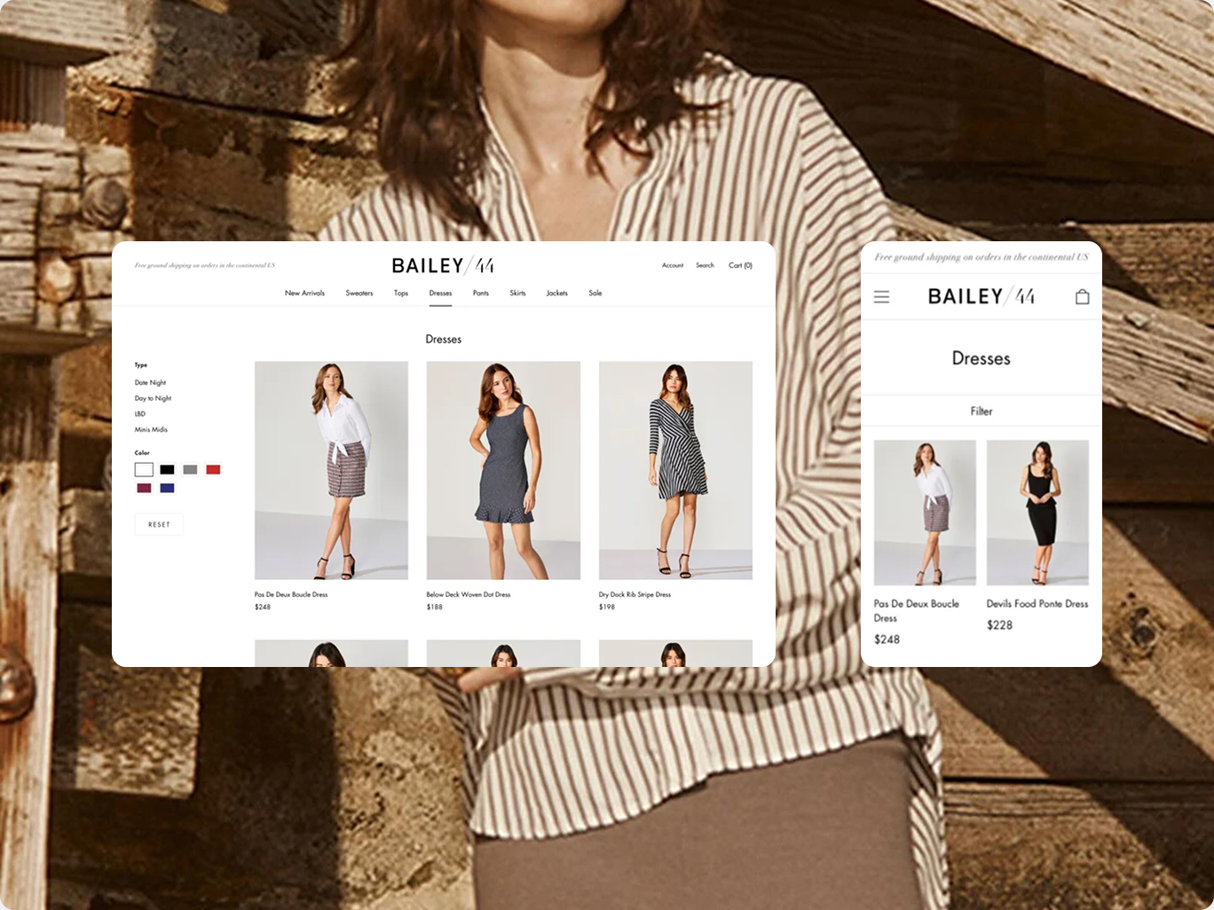 Bailey44 Shopify store screenshot