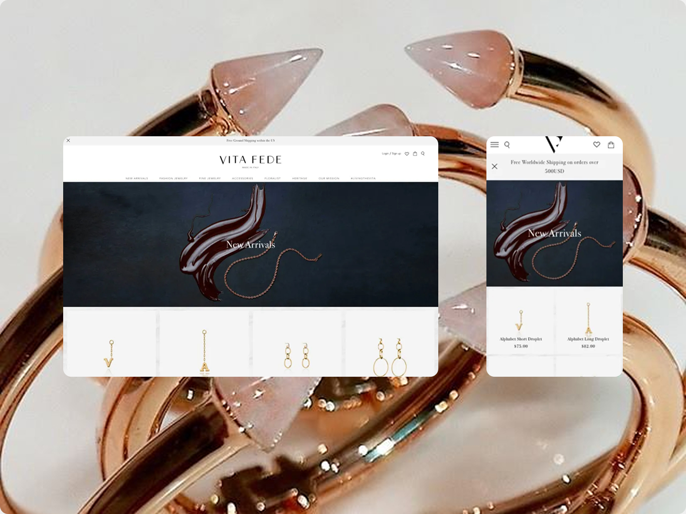Vita Fede Shopify store screenshot