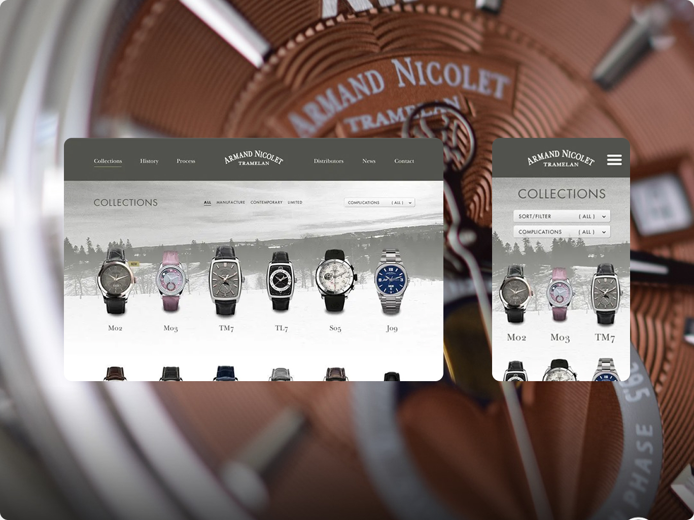 Armand Nicolet Shopify store screenshot