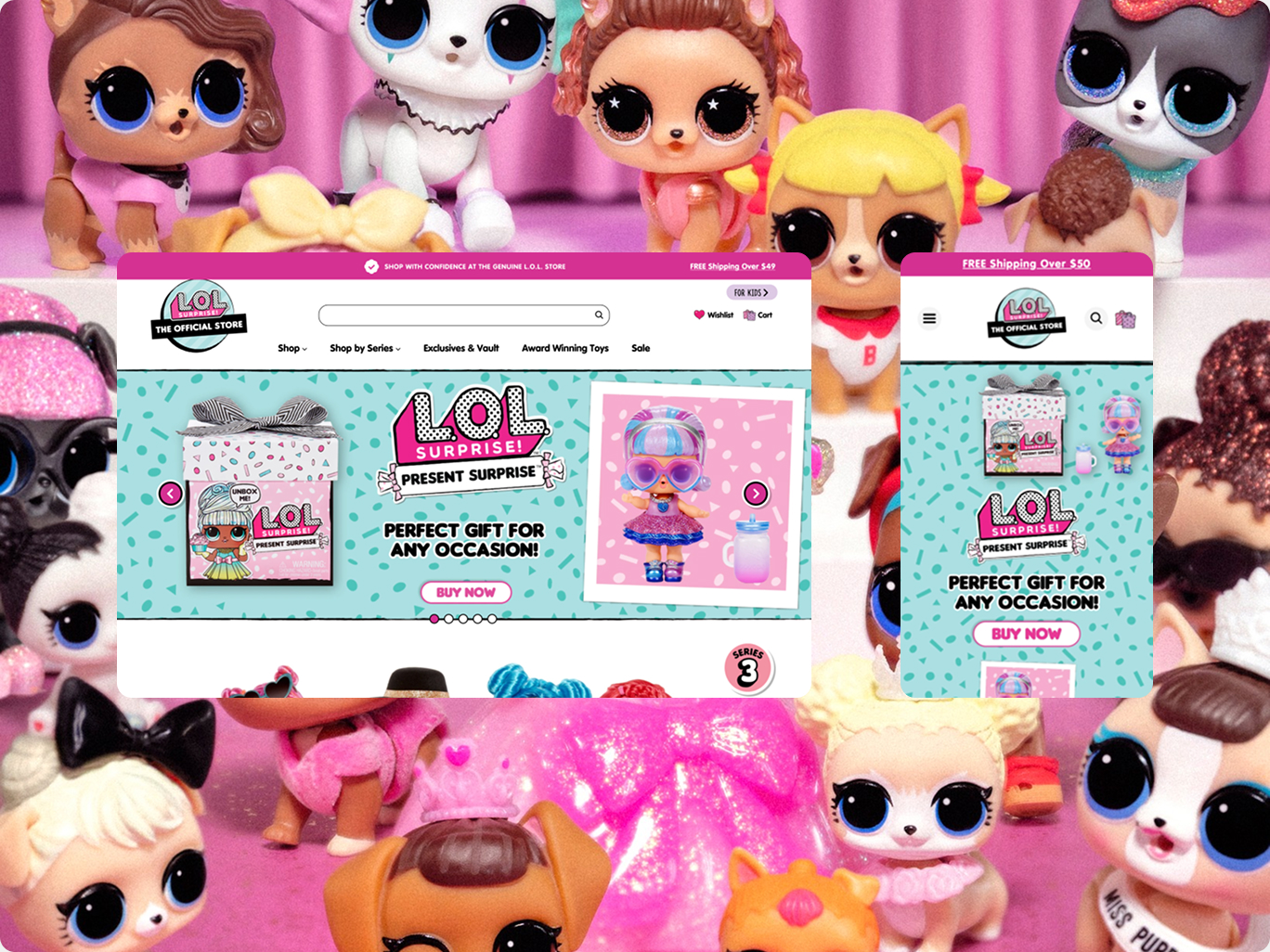 L.O.L. Surprise! Shopify store screenshot