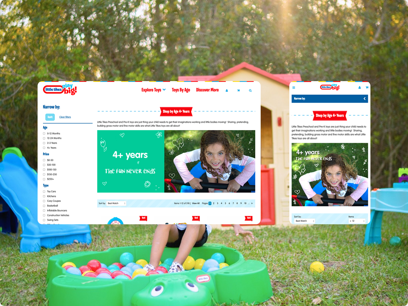 Little Tikes Shopify store screenshot