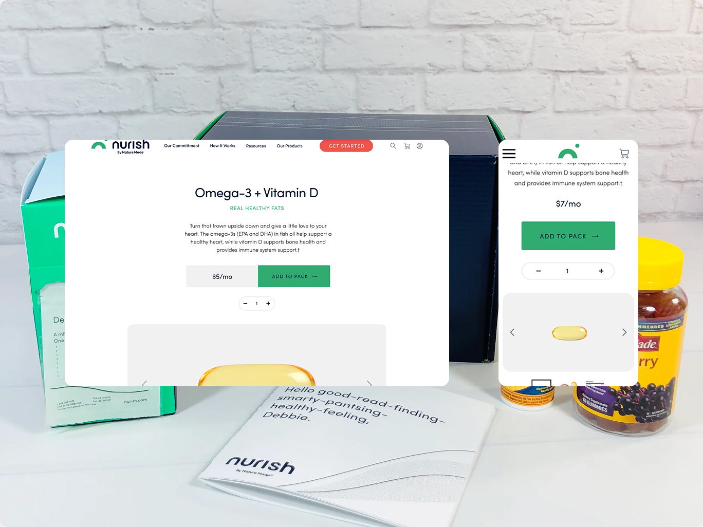 Nurish by Nature Made Shopify store screenshot