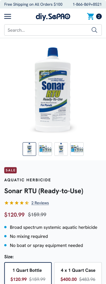 Barr Plastics product page for a cleaning product, mobile design by port80
