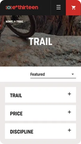 e*thirteen mobile collection page - Port80 Project