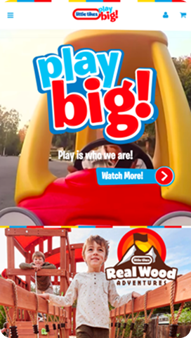 Little Tikes mobile product page - Port80 Project