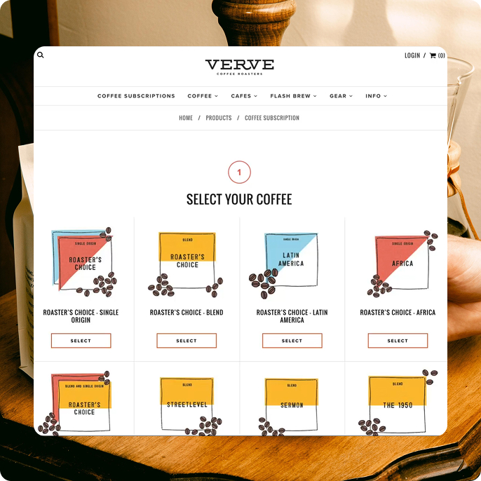 Verve Coffee — “After we launched the subscription model on Verve, our sales went up 400%. To say this worked is an understatement.”