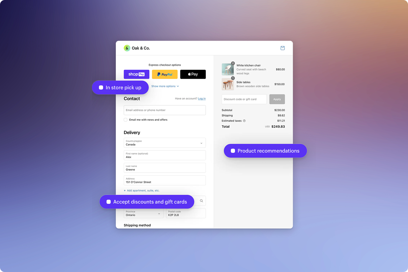 Shopify Plus checkout and flow customization interface