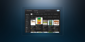 Online store homepage shown in a browser window